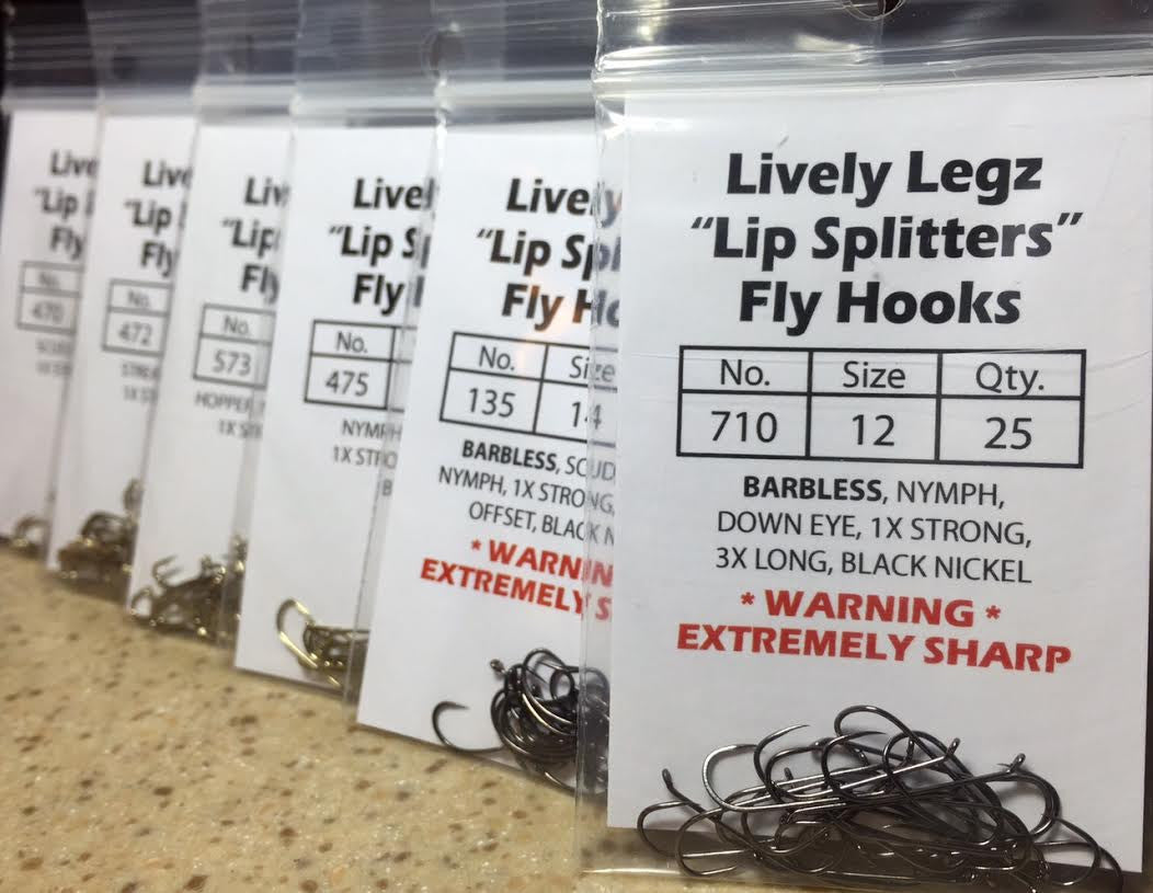 Lively Legz Lip Splitters Fly Hooks No. 573 (25 Pack) – Lively