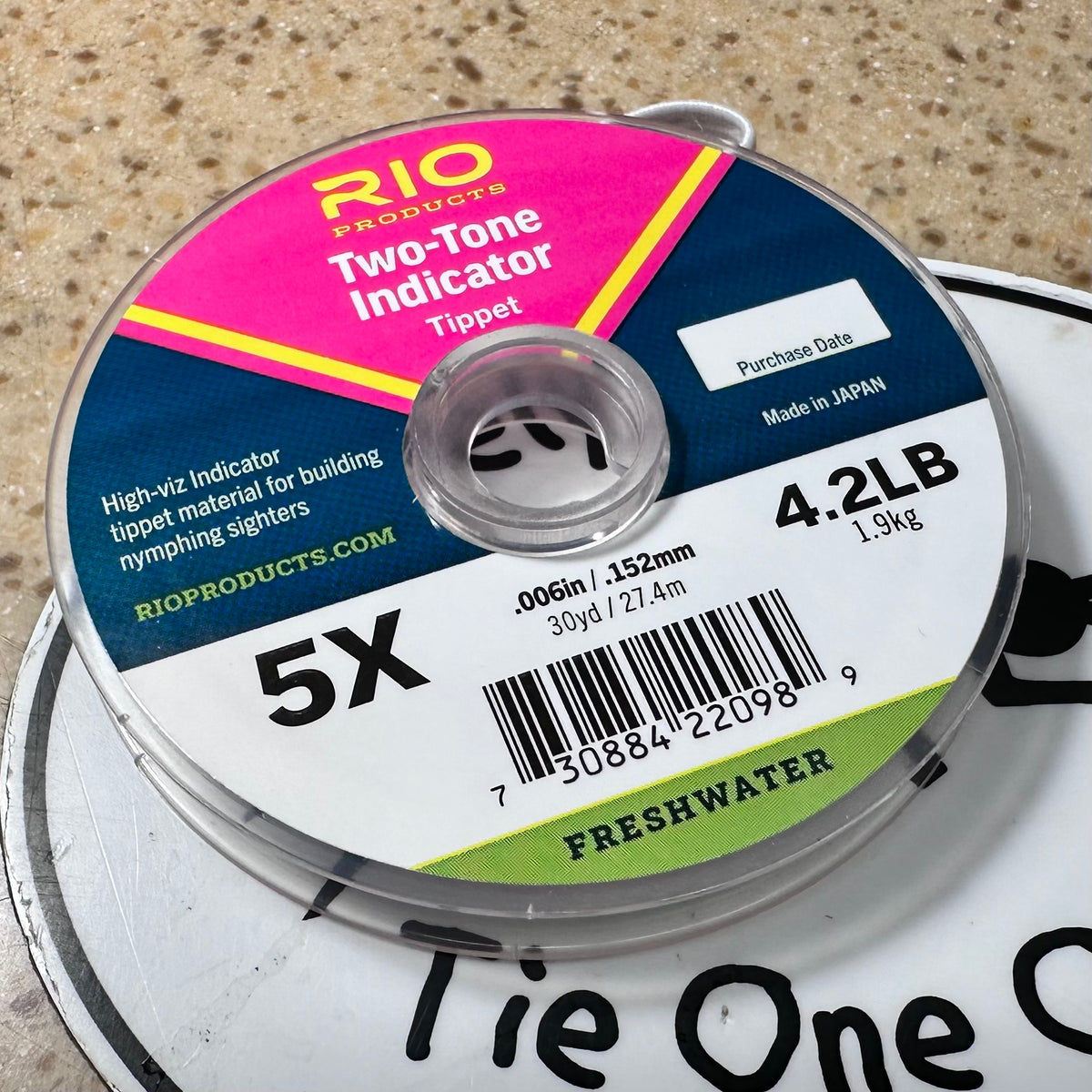 RIO TWO TONE INDICATOR TIPPET (Pink and Yellow) – Lively Legz Fly