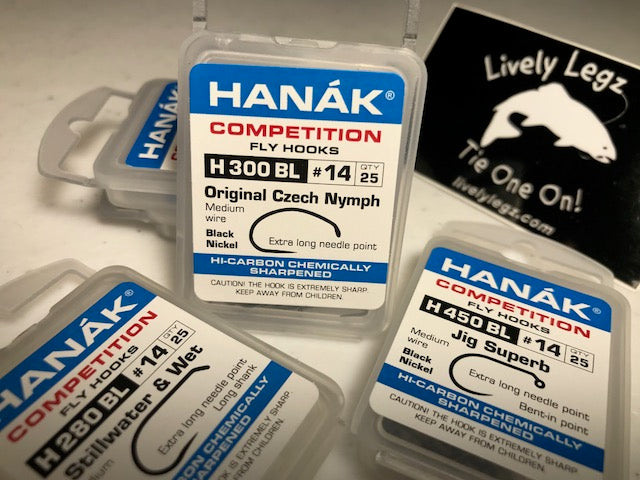 competition jig hooks for fly fishing Hanák Competition Barbless Hooks – Lively Legz Fly Fishing