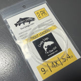 Lively Legz 9ft Trout Leaders (2 Pack)