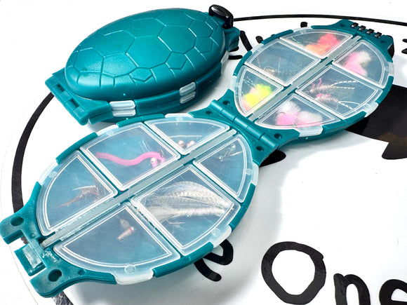 fly and tackle box lefroy Double Sided w/Swing Leaf - Fly Fishing Box - Ice Fishing Jig Box - Durable Large Watertight Case - Holds Hundreds Flies Loader Tackle Box can easily accommodate larger tackle needs The Go To Fly Box