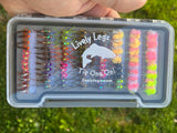 Lively Legz 2x Strong Barbed/ Tungsten Series Large Slim Box (81 Flies)