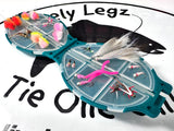 Lively Legz Barbless/ Tungsten “Rainbow and Stocked Trout” Turtle Pocket Fly Box  (24 Barbless Flies)