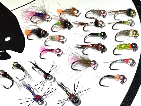 Euro Nymph Series Barbless/ Tungsten Jig Flies