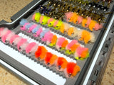 Lively Legz Barbless/ Tungsten Y2K+ Double Trouble Big Fly Box (79 Barbless/ TungstenFlies)