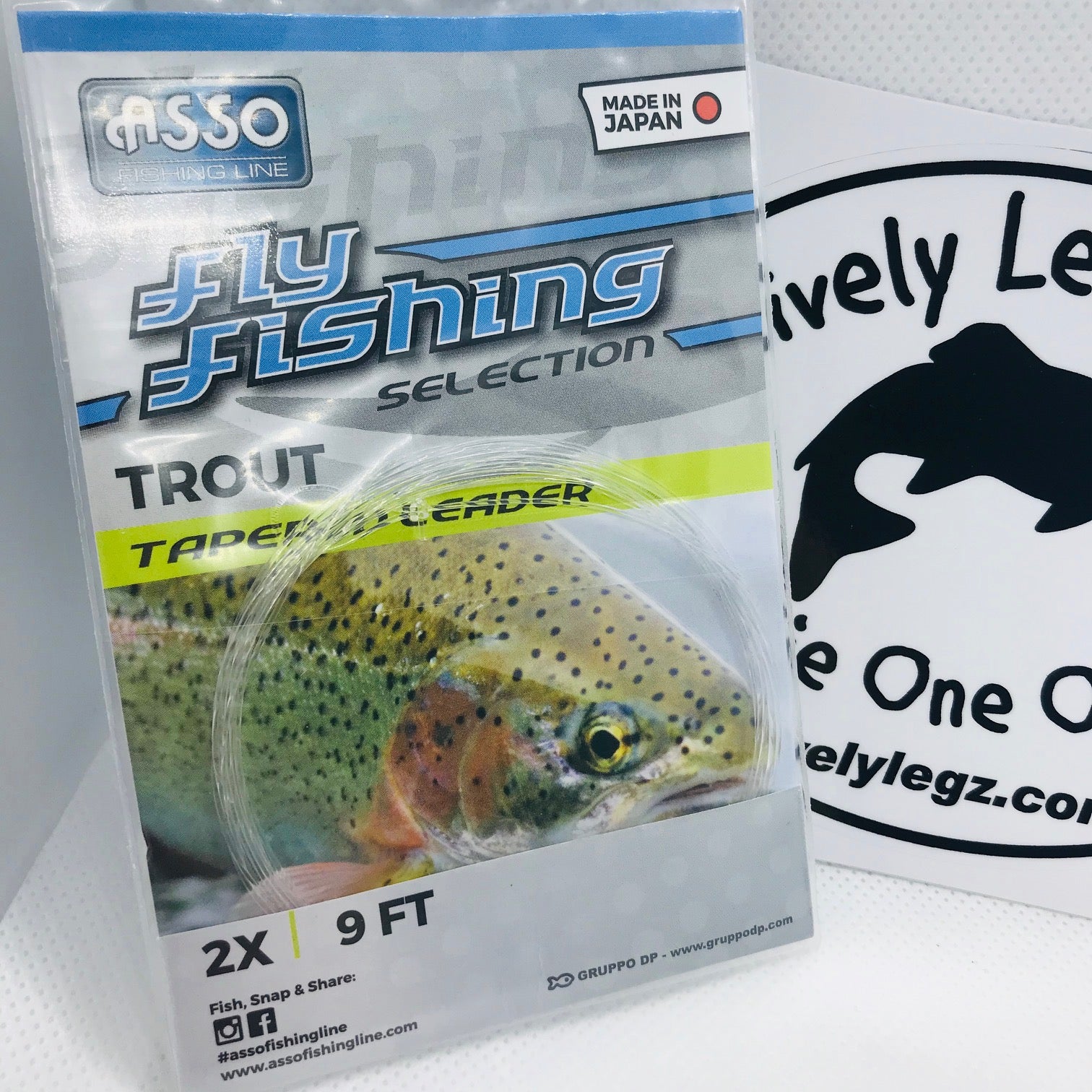 ASSO Trout Tapered Leaders – Lively Legz Fly Fishing
