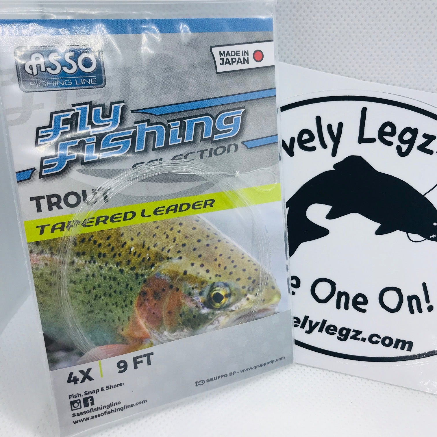 ASSO Trout Tapered Leaders – Lively Legz Fly Fishing