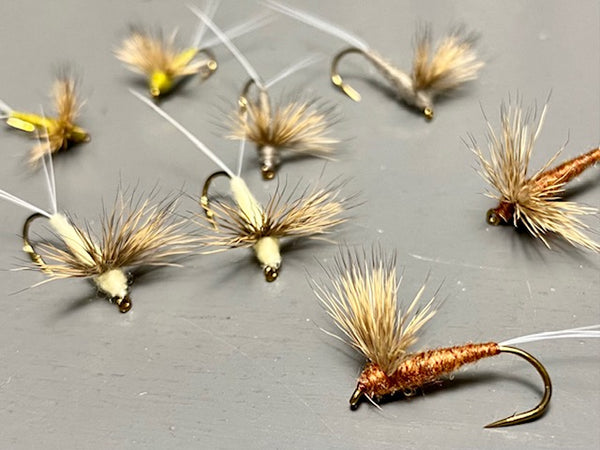 Comparaduns (Adams, BWO, March Brown, Lt. Cahill, Sulphur) – Lively Legz  Fly Fishing