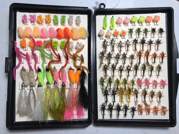 BASSDASH Fly Fishing Flies Kit Fly Assortment Trout Bass Fishing with Fly  Box - fishingnew