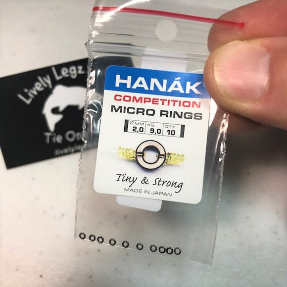 Hanak Micro Rings 10 Pack (Tippet Rings 2mm)