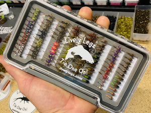 Lively Legz Barbless/ Tungsten Large Nymph Box (Preloaded with 90 Flies)
