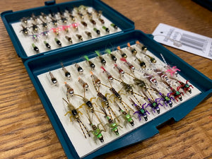 Bug Luggage Barbless/ Tungsten Nymph Box (Preloaded with 68 Flies)