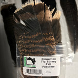 Cinnamon Tip Turkey Tail Feathers (2 Pack)