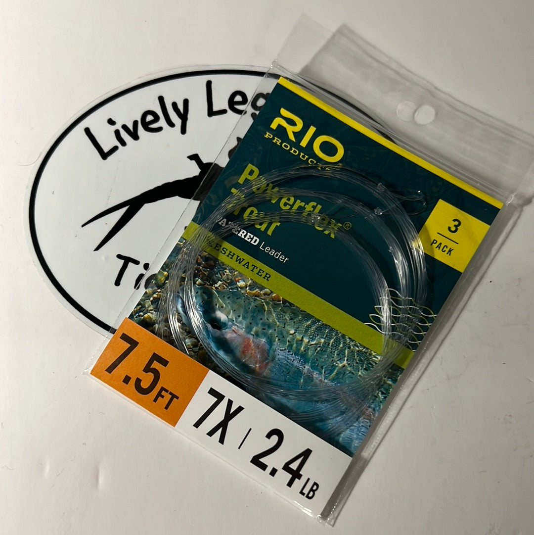 Rio Powerflex Trout Leaders 3 Pack – Lively Legz Fly Fishing