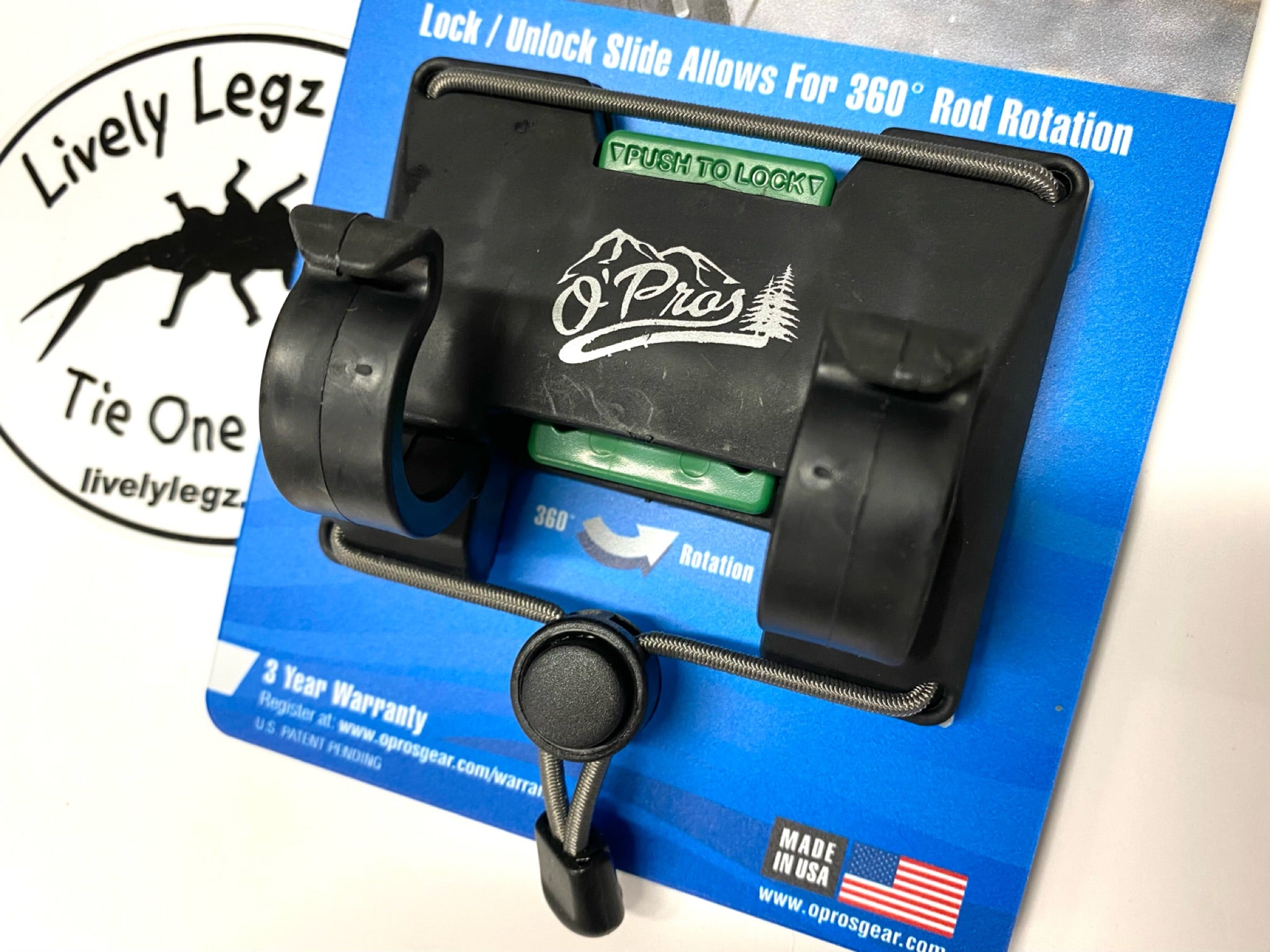 3rd Hand Rod Holder by O'Pros/ Belt Clip Rod Holder with slide lock Lively Legz Fly Fishing 3rd Hand Rod Holder by O'Pros/ Belt Clip Rod Holder with slide lock Lively Legz Fly Fishing